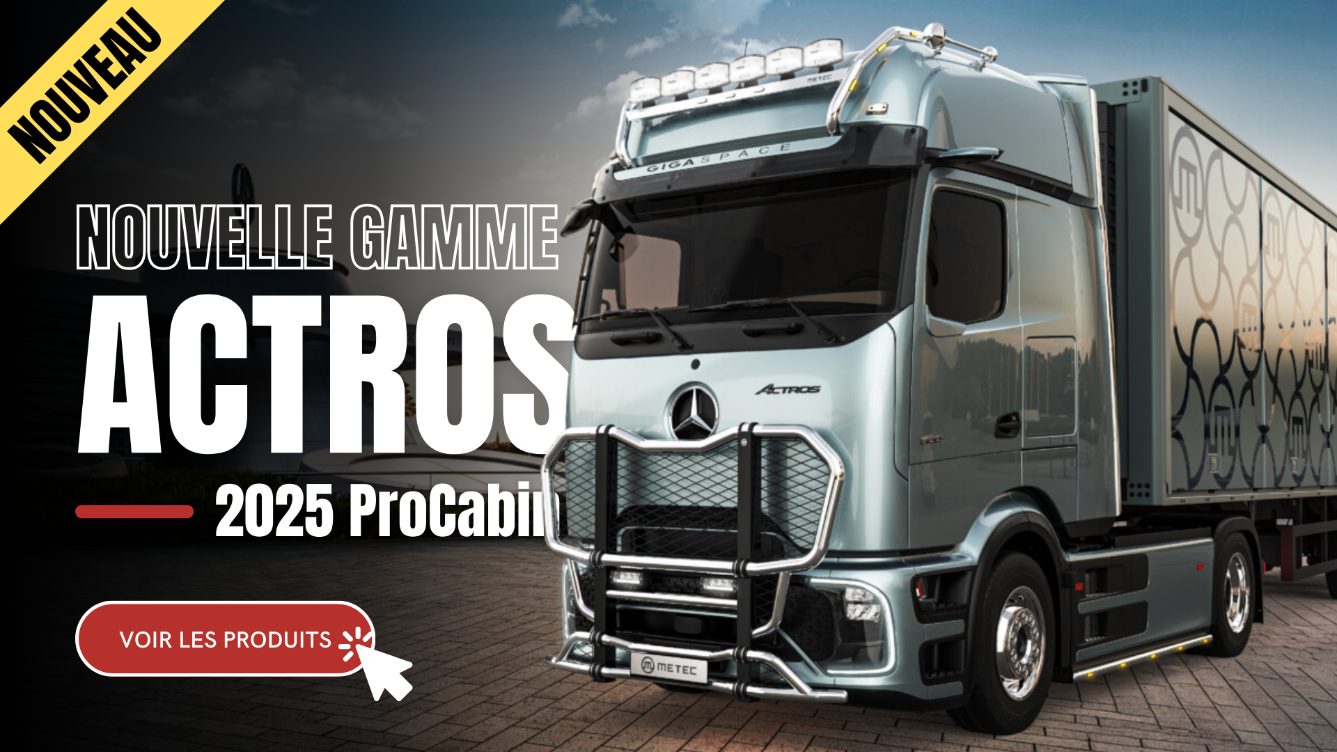 Nouvelle gamme d'accessoires pour le Mercedes ACTROS 2025 ProCabin